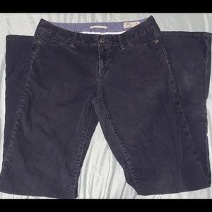 Womens Dark Grey Straight leg Corduroys.